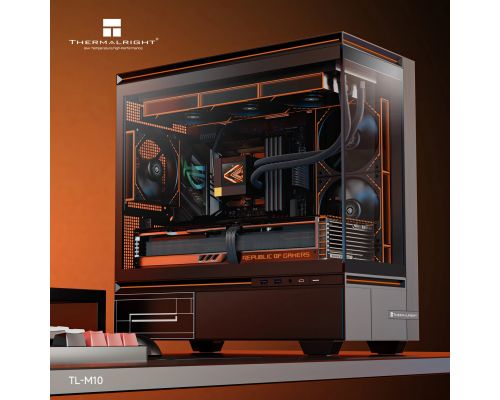 Thermalright Case mATX - TL-M10 Black - 4 x 120 mm ARGB included, USB-C, image , 4 image