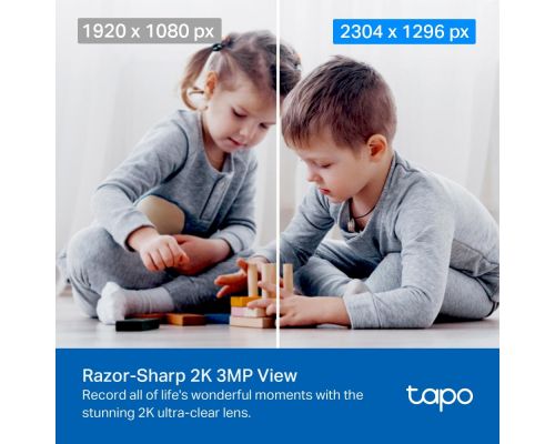 TP-Link Tapo C210P2 - Wi-Fi Pan/Tilt Camera - 2 Pack, image , 2 image