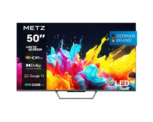 METZ QLED TV 50MQE7600Z, 50"(126 см), QLED+,Anti-Glare Google TV, 4K/UHD, 60Hz, image 