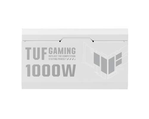 Power Supply ASUS TUF Gaming White 1000W 80+ Gold PCIe 5.1, Fully Modular, image _ab__is.image_number.default