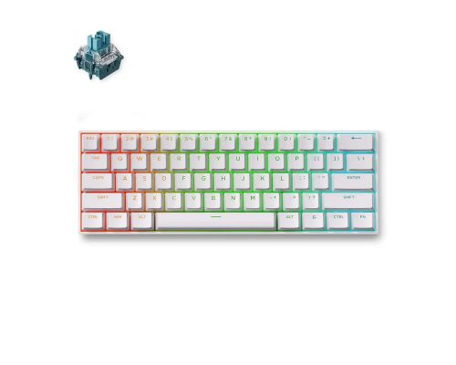 MCHOSE Gaming Mechanical Keyboard Ace 60 Pro - 8K, TTC Uranus Magnetic Switch - Standard [Linear] (English US), White, image _ab__is.image_number.default