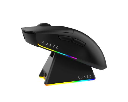 Ajazz AJ139 V2 MC - Wireless Gaming Mouse - 1K, Magnetic Charging Dock, Black, image 