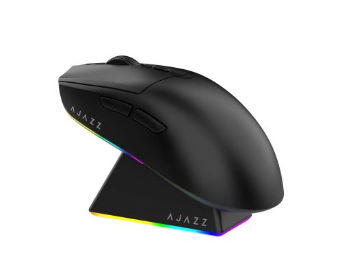 Ajazz AJ139 V2 MC - Wireless Gaming Mouse - 1K, Magnetic Charging Dock, Black, image _ab__is.image_number.default