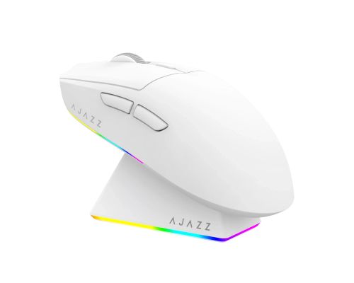 Ajazz AJ139 V2 MC - Wireless Gaming Mouse - 1K, Magnetic Charging Dock, White, image , 3 image