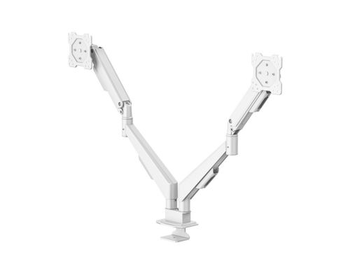 Hama Monitor Mount, 2 Monitors, Gas Spring, Fully Mobile, 17" - 35", white, image 