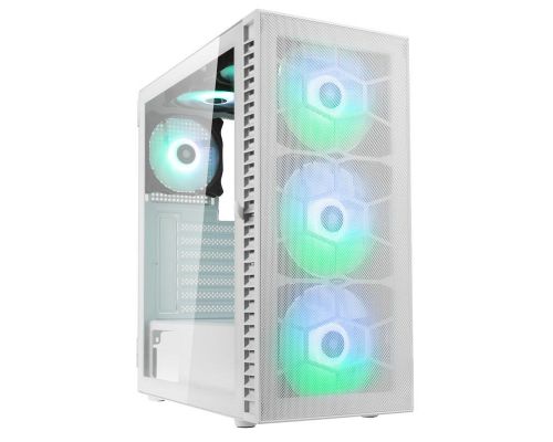 Case Kolink Observatory HF Mesh ARGB TG Mid-Tower White, image 