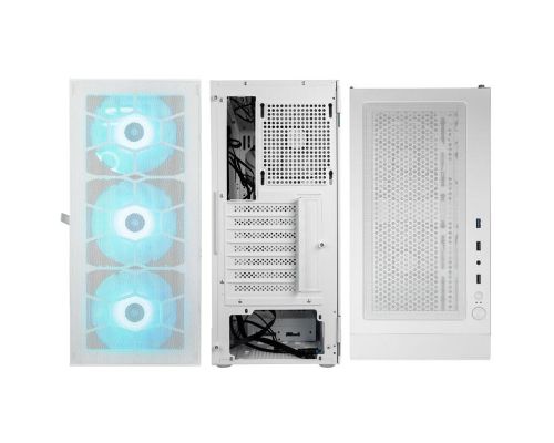 Case Kolink Observatory HF Mesh ARGB TG Mid-Tower White, image , 4 image