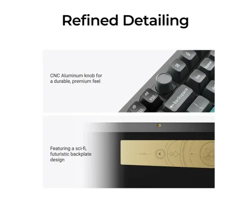 Wireless Mechanical Keyboard Keychron Q6 Ultra 8K Black - Silk POM Switch Brown, image , 4 image