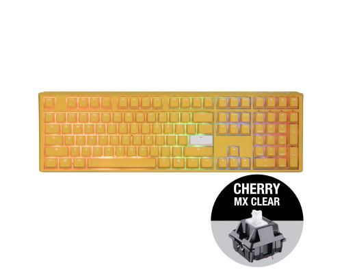 Mechanical Keyboard Ducky One 3 Yellow Full-Size, Cherry MX Clear, image , 2 image