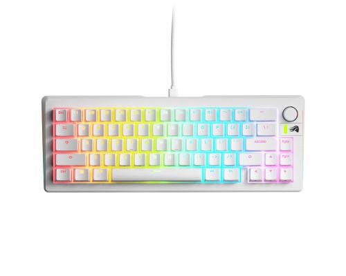 Gaming Mechanical keyboard Glorious GMMK 3 65% White - Fox Linear Switches, image 
