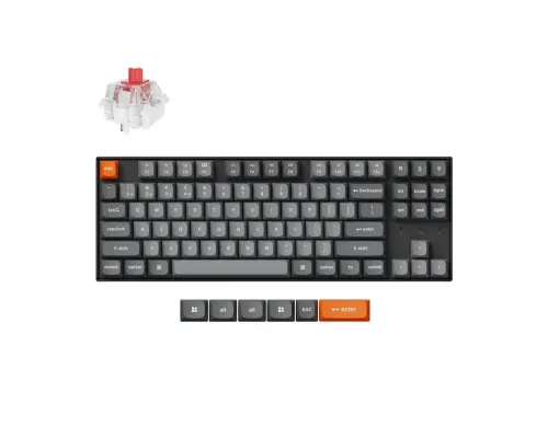 Mechanical Keyboard Keychron K8 Max QMK/VIA TKL - Keychron Super Red Switch, RGB Backlight, image 