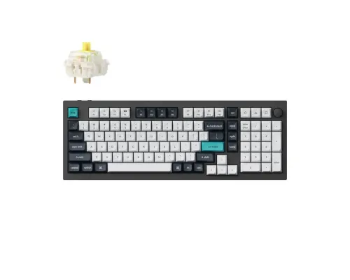 Mechanical keyboard Keychron Q5 Max QMK Carbon Black - Gateron Jupiter Banana, image 