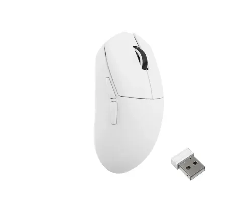Gaming Mouse Lemokey G1 8K, Matte White, image , 2 image