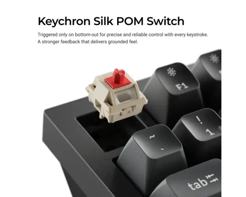 Wireless Mechanical Keyboard Keychron Q1 Ultra 8K Black - Silk POM Switch Red, image , 4 image