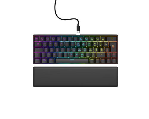 uRage "Exodus 760 Mechanical Mini" Gaming Keyboard, Red Switches, blk, QWERTY US, image 
