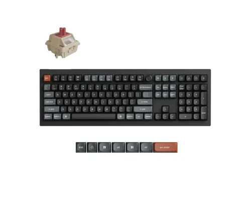 Wireless Mechanical Keyboard Keychron V6 Ultra 8K - Silk POM Switch Red, image 