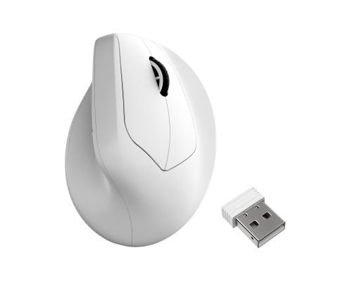Keychron M5 Wireless Ergonomic Mouse 8K - White, image 