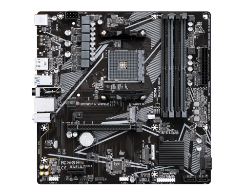 Motherboard GIGABYTE B550M K Wi-Fi 6E, AM4, image 