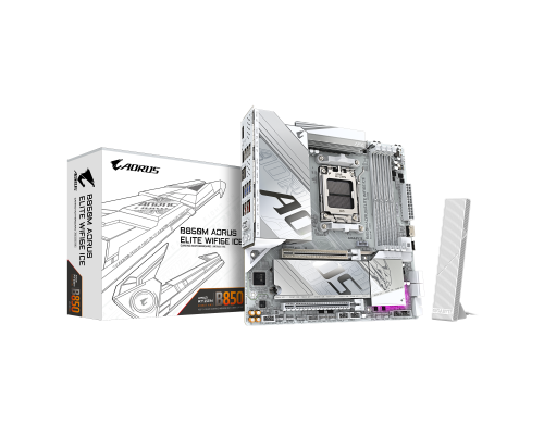 Motherboard GIGABYTE B850M AORUS ELITE WIF6E ICE socket AM5, image , 5 image