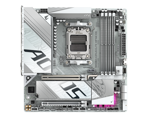 Motherboard GIGABYTE B850M AORUS ELITE WIF6E ICE socket AM5, image 