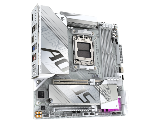 Motherboard GIGABYTE B850M AORUS ELITE WIF6E ICE socket AM5, image , 2 image