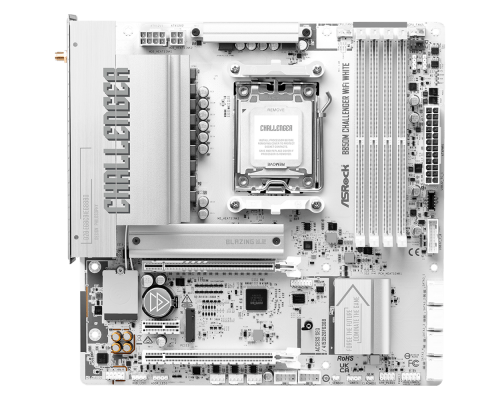Motherboard ASRock B850M CHALLENGER WIFI WHITE socket AM5, image 
