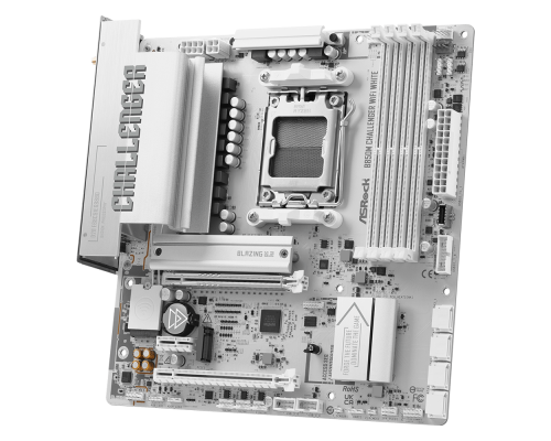 Motherboard ASRock B850M CHALLENGER WIFI WHITE socket AM5, image , 3 image