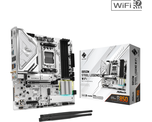 Motherboard ASRock B850M STEEL LEGEND WIFI socket AM5, image _ab__is.image_number.default