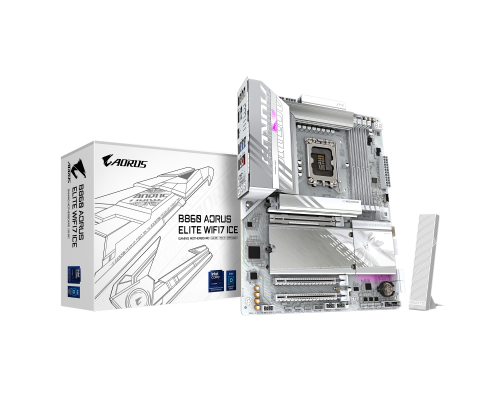 Motherboard GIGABYTE B860 AORUS ELITE WIF 7 ICE, LGA 1851, image _ab__is.image_number.default