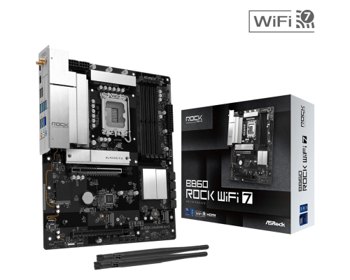 Motherboard ASRock B860 Rock WIFI 7, LGA 1851, image _ab__is.image_number.default