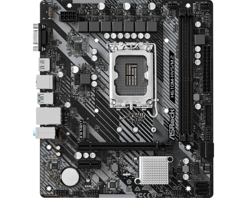 Motherboard ASRock H610M-HVS/M.2 R2.0, LGA1700, DDR4, mATX, image 
