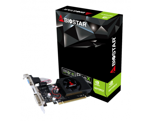 Graphic card BIOSTAR GeForce GT730, 2GB, GDDR3, 128 bit, DVI-I, D-Sub, HDMI, image 