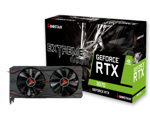 Graphic card BIOSTAR GeForce RTX 3070 EXTREME GAMING , 8GB GDDR6, 256 Bit, DP, HDMI, image _ab__is.image_number.default