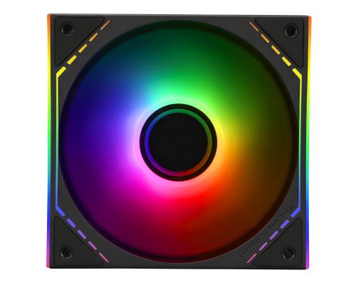 Thermalright Fan 120mm - TL-M12-S - Infinity Mirror aRGB Lighting, Black, image _ab__is.image_number.default