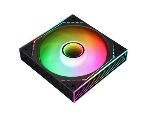 Thermalright Fan 120mm - TL-M12-S - Infinity Mirror aRGB Lighting, Black, image _ab__is.image_number.default