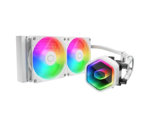 CPU AIO Cooler Master Master Liquid 240 Core II ARGB White Edition, image 