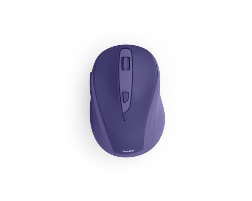 Hama “WM-400” Wireless Mouse, Ergonomic, Optical, 6 Buttons, No Clicking Noise, purple, image 