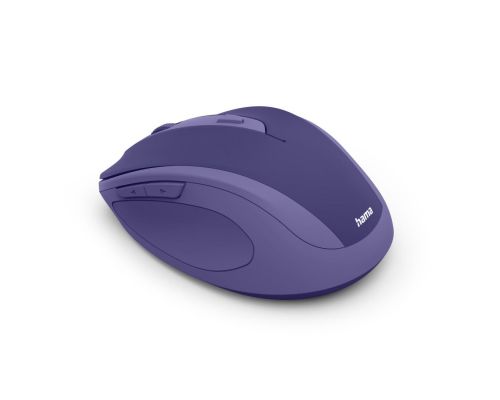 Hama “WM-400” Wireless Mouse, Ergonomic, Optical, 6 Buttons, No Clicking Noise, purple, image , 3 image