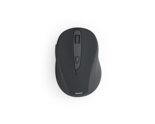 Hama “WM-400” Wireless Mouse, Ergonomic, Optical, 6 Buttons, No Clicking Noise, black, image 