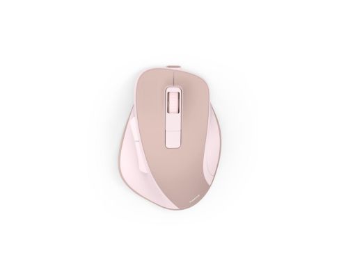 Hama “WM-500” Wireless Mouse, Ergonom., 6 Buttons, W/O Click Noise, Battery, pink, image 