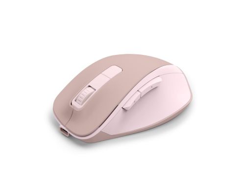 Hama “WM-500” Wireless Mouse, Ergonom., 6 Buttons, W/O Click Noise, Battery, pink, image , 2 image