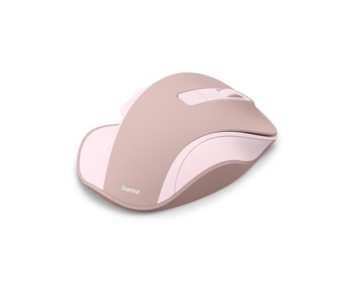 Hama “WM-500” Wireless Mouse, Ergonom., 6 Buttons, W/O Click Noise, Battery, pink, image , 4 image