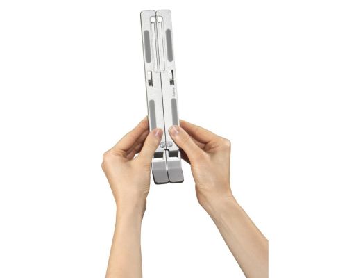 Hama "Aluminium" Laptop Stand, 6-stage Tilt, Folding, up to 40 cm (15.6"), silve, image , 5 image
