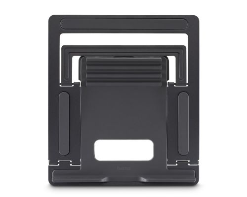 Hama "Metal" Laptop Stand, 4-stage Tilt, Folding, up to 40 cm (15.6"), grey, image , 2 image