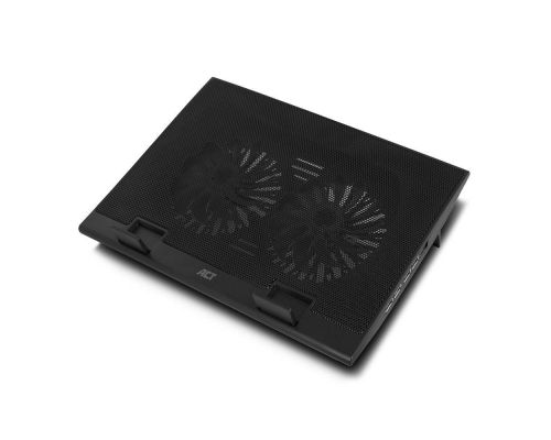 Laptop cooling stand, up to 17", adjustable height (2 positions), 4-port hub, image 