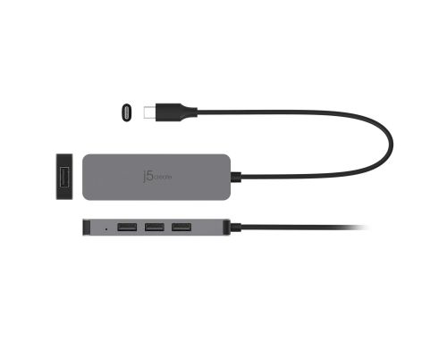 j5create Laptop Stand with USB 4-Port Hub, image , 4 image