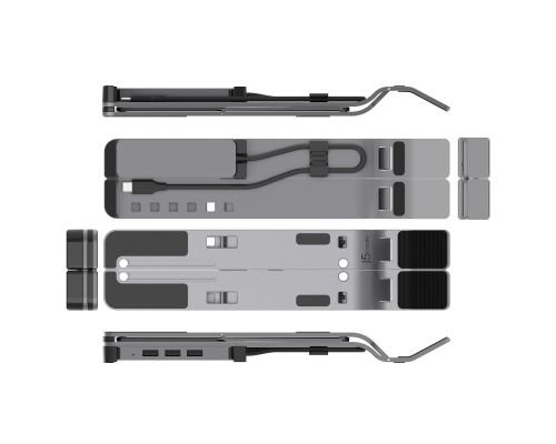 j5create Laptop Stand with USB 4-Port Hub, image , 3 image