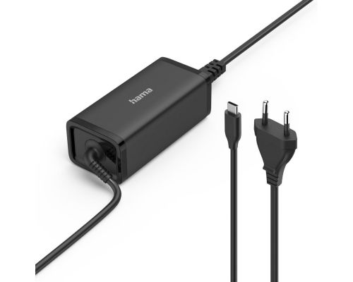 Hama Universal USB-C Notebook Power Supply Unit, GaN, Pwr Del. (PD), 5-20V/100W, image 