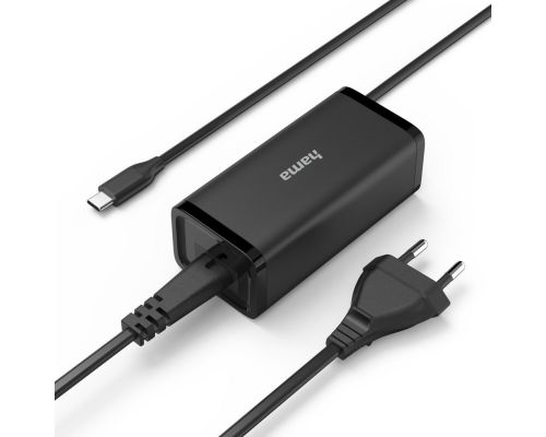 Hama Universal USB-C Notebook Power Supply Unit, GaN, Pwr Del. (PD), 5-20V/100W, image , 3 image