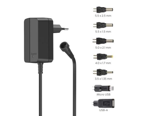 Universal Switchable Power Supply Unit, Adjustable, 1000mA, 12W, HAMA-223613, image _ab__is.image_number.default